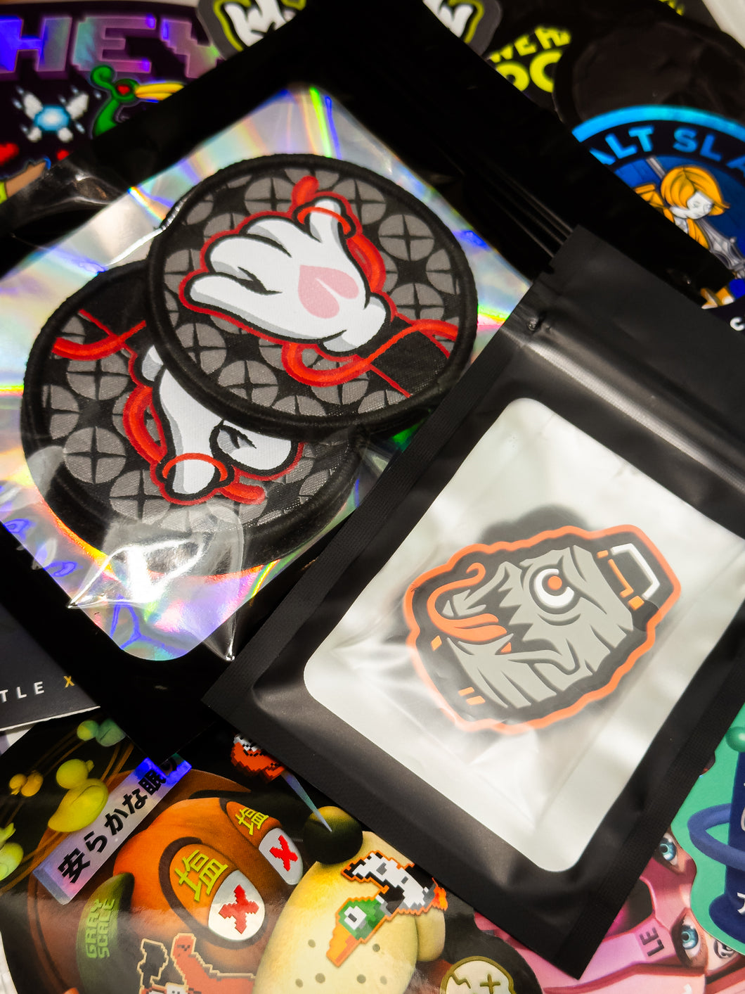 Yokai Ranger Eye Patch & Decal Pack (FREE Set of RED STRING of FATE NFS Patches)
